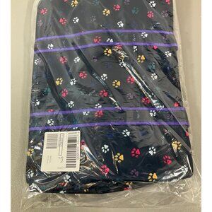 Lug Rover Paws Oversized Tote - Durable Navy Textile Bag with Purple Accents